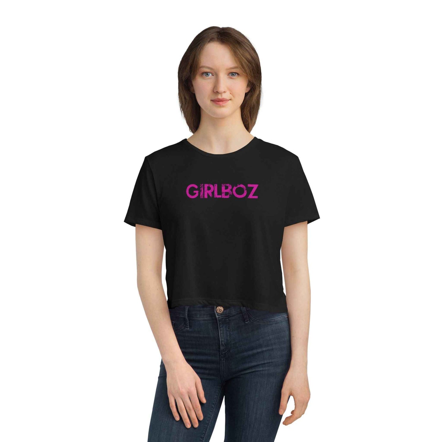 Women's Flowy Cropped Tee - GIRLBOZ