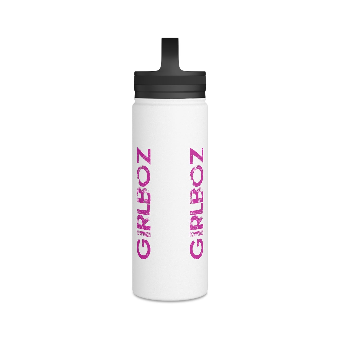 Stainless Steel Water Bottle, Handle Lid - GIRLBOZ