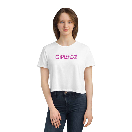 Women's Flowy Cropped Tee - GIRLBOZ