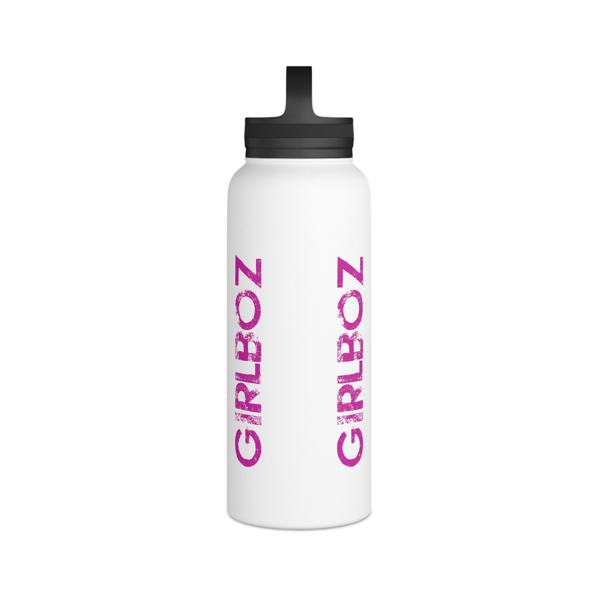 Stainless Steel Water Bottle, Handle Lid - GIRLBOZ