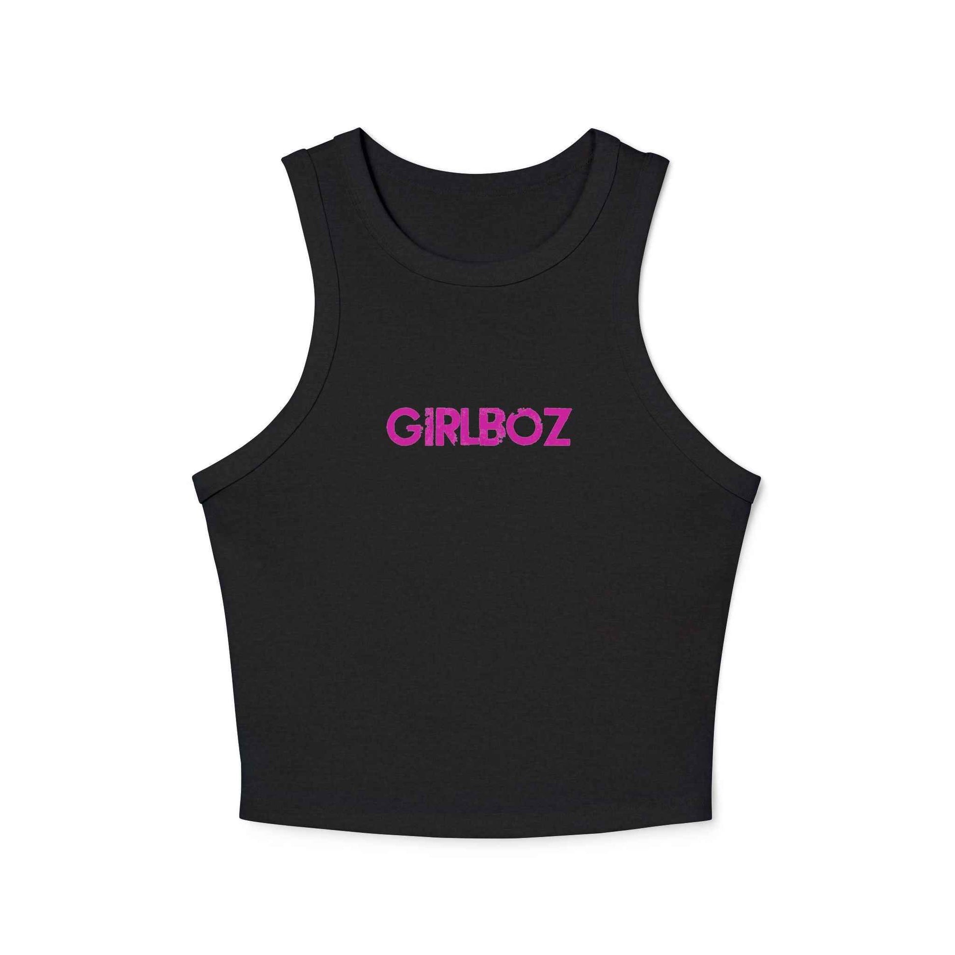 Women's Micro Rib Racer Tank Top - GIRLBOZ