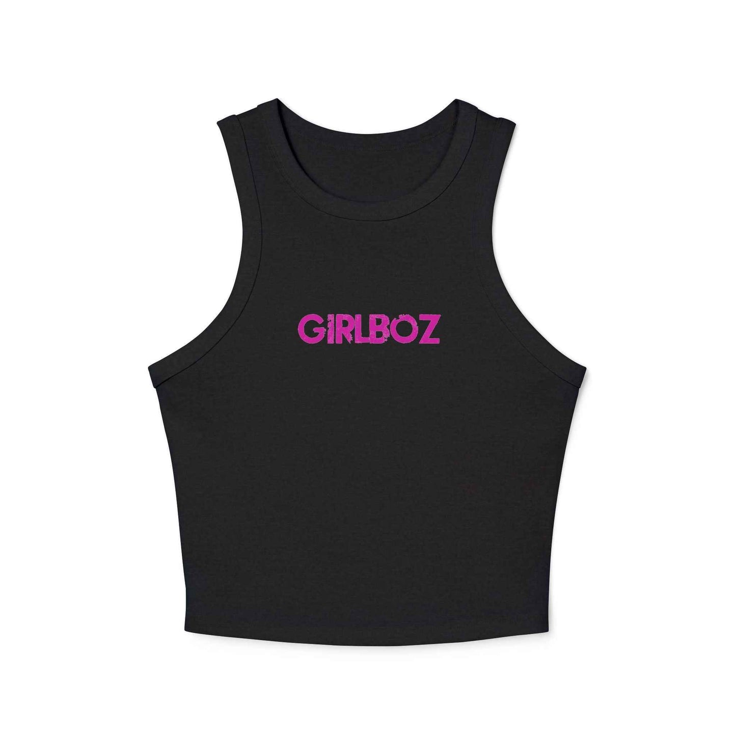 Women's Micro Rib Racer Tank Top - GIRLBOZ