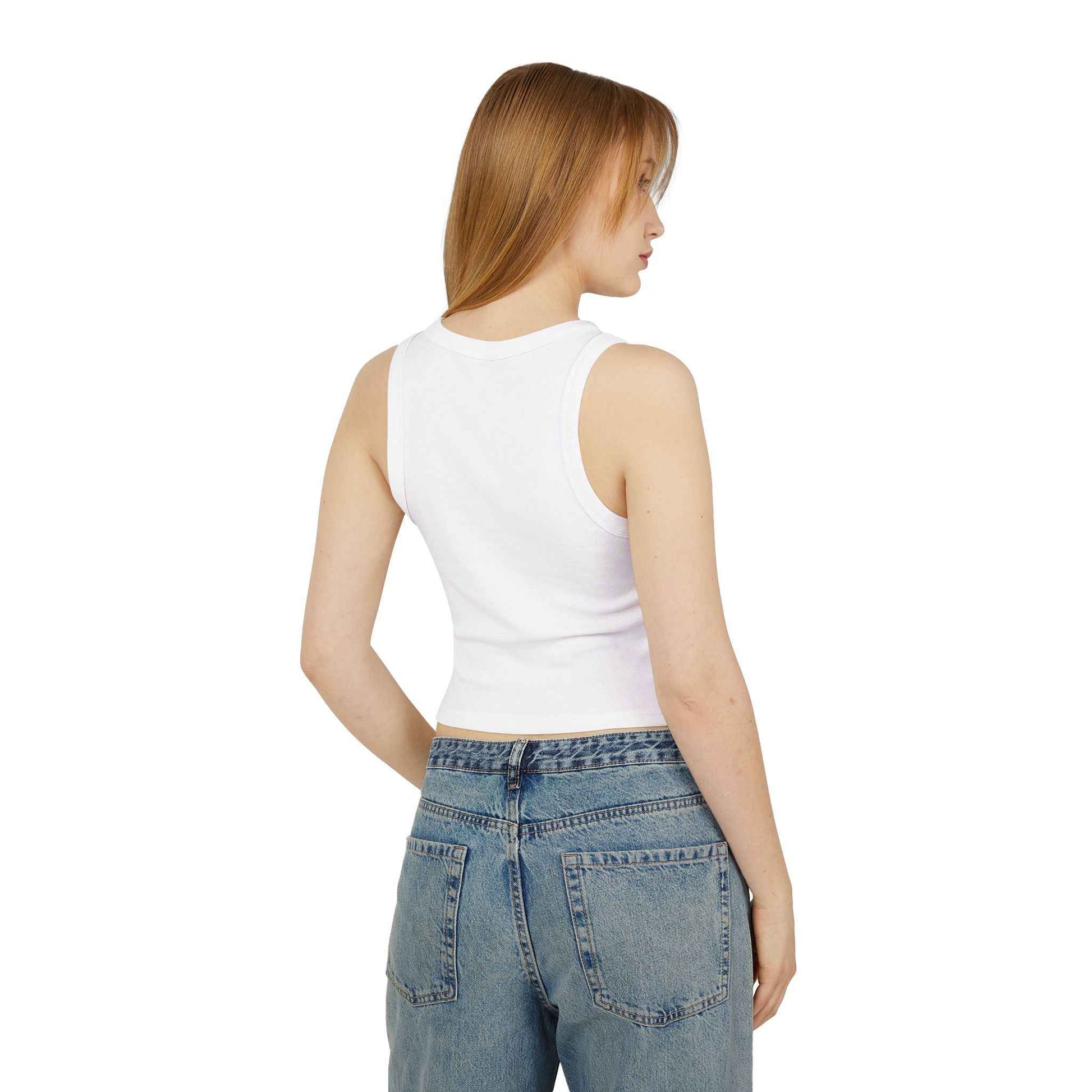 Women's Micro Rib Racer Tank Top - GIRLBOZ