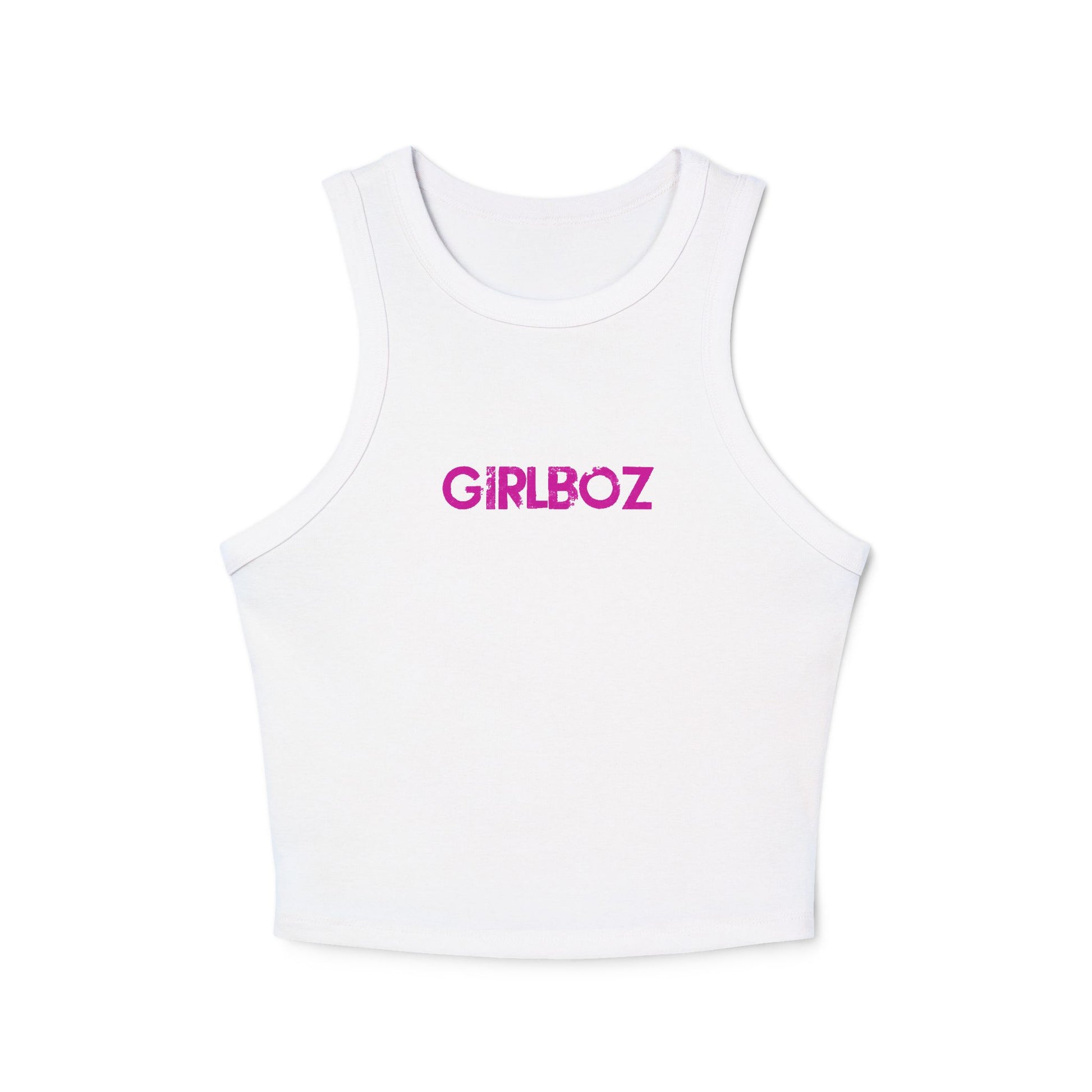 Women's Micro Rib Racer Tank Top - GIRLBOZ