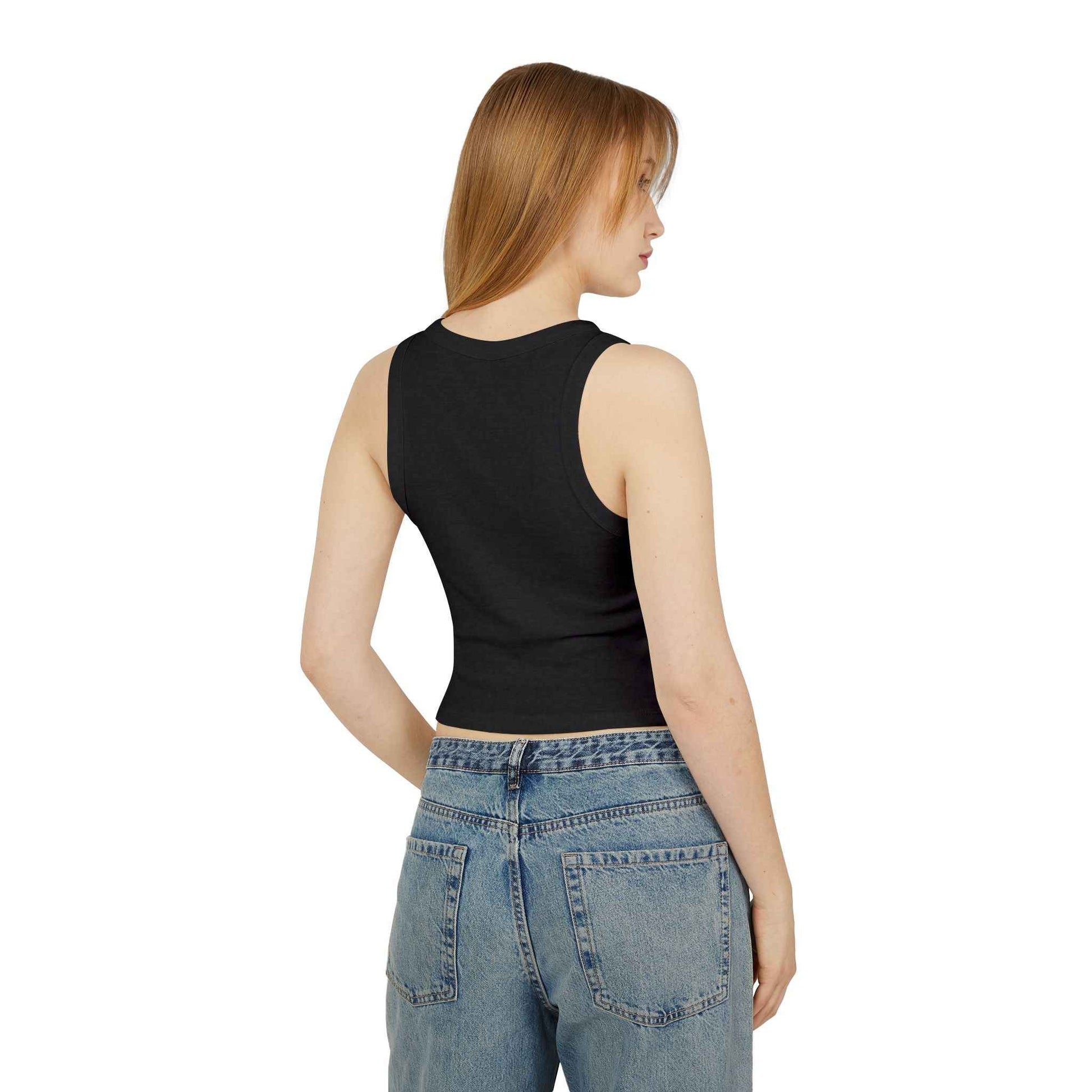Women's Micro Rib Racer Tank Top - GIRLBOZ