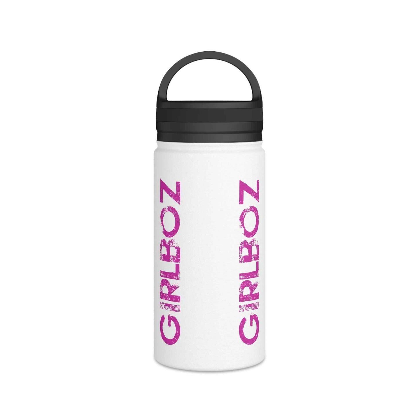 Stainless Steel Water Bottle, Handle Lid - GIRLBOZ