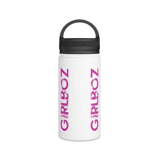 Stainless Steel Water Bottle, Handle Lid - GIRLBOZ