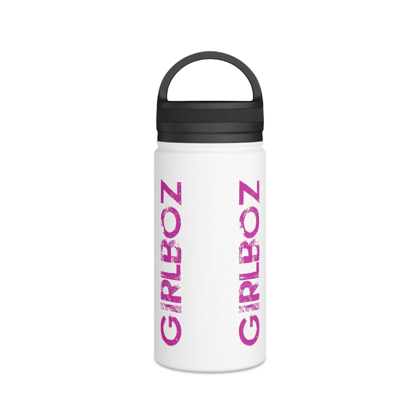Stainless Steel Water Bottle, Handle Lid - GIRLBOZ