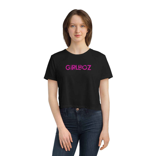 Women's Flowy Cropped Tee - GIRLBOZ