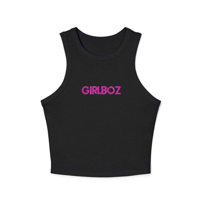 Women's Micro Rib Racer Tank Top - GIRLBOZ