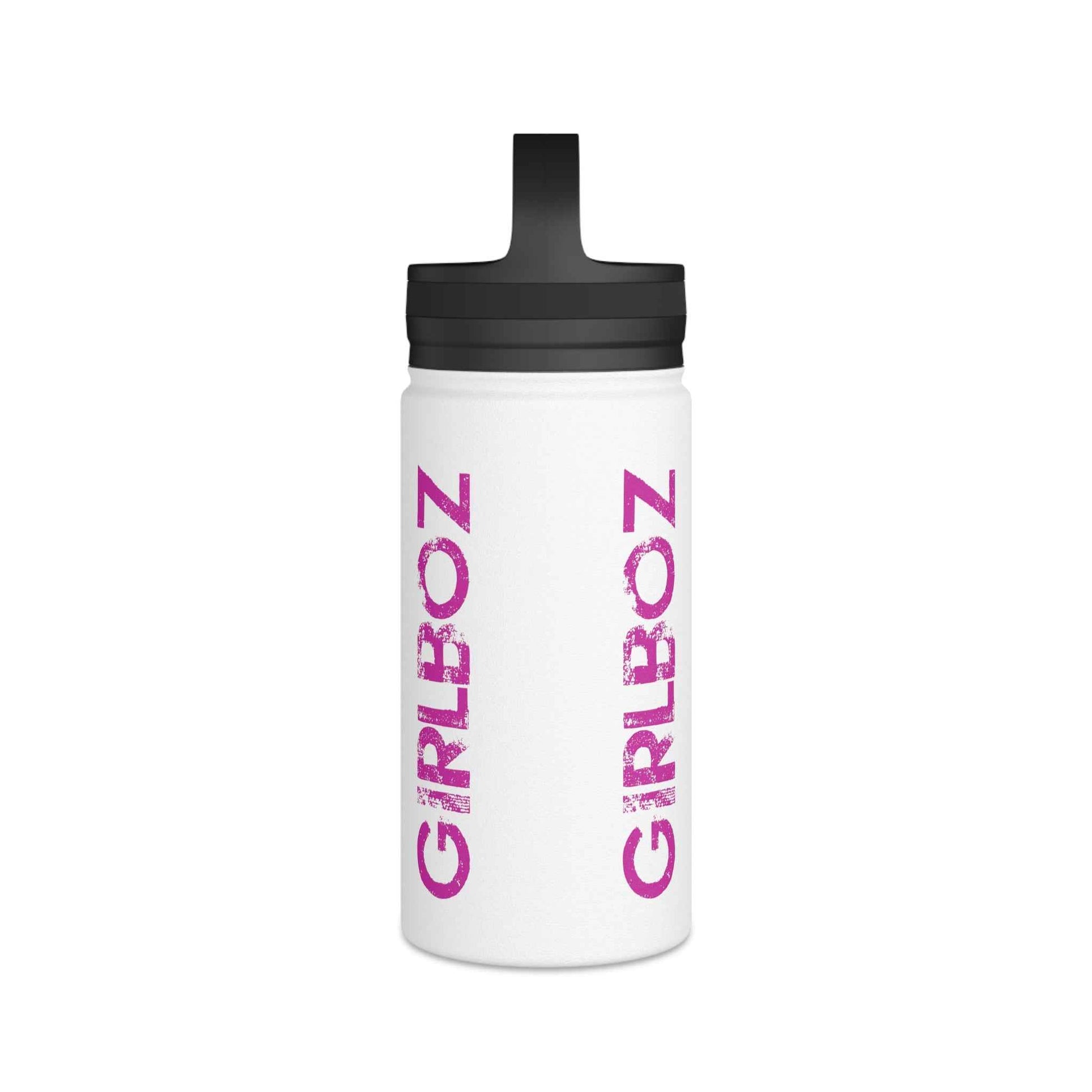 Stainless Steel Water Bottle, Handle Lid - GIRLBOZ