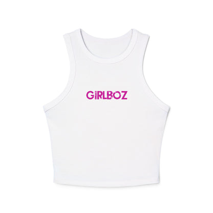 Women's Micro Rib Racer Tank Top - GIRLBOZ
